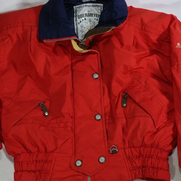 VTG OBERMEYER Multicolor Ski Jacket Sz 8 Wmn - Picture 2 of 15